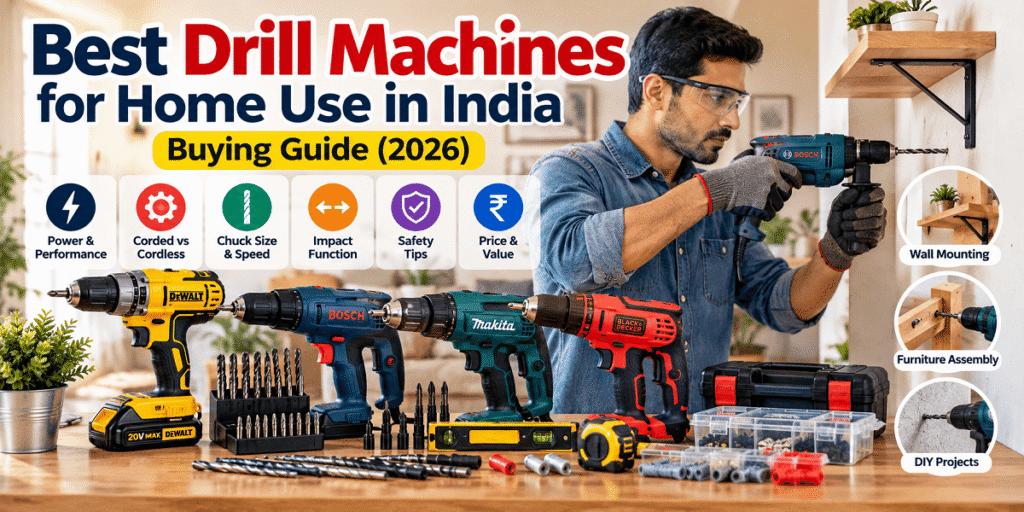 Best drill machines for home use in India