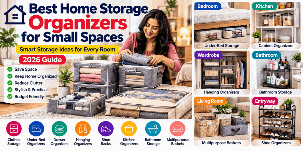 best home storage organizers for small spaces