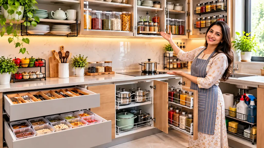 Kitchen storage ideas for an organized kitchen